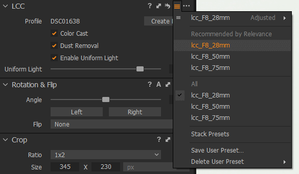 Save LCC Preset